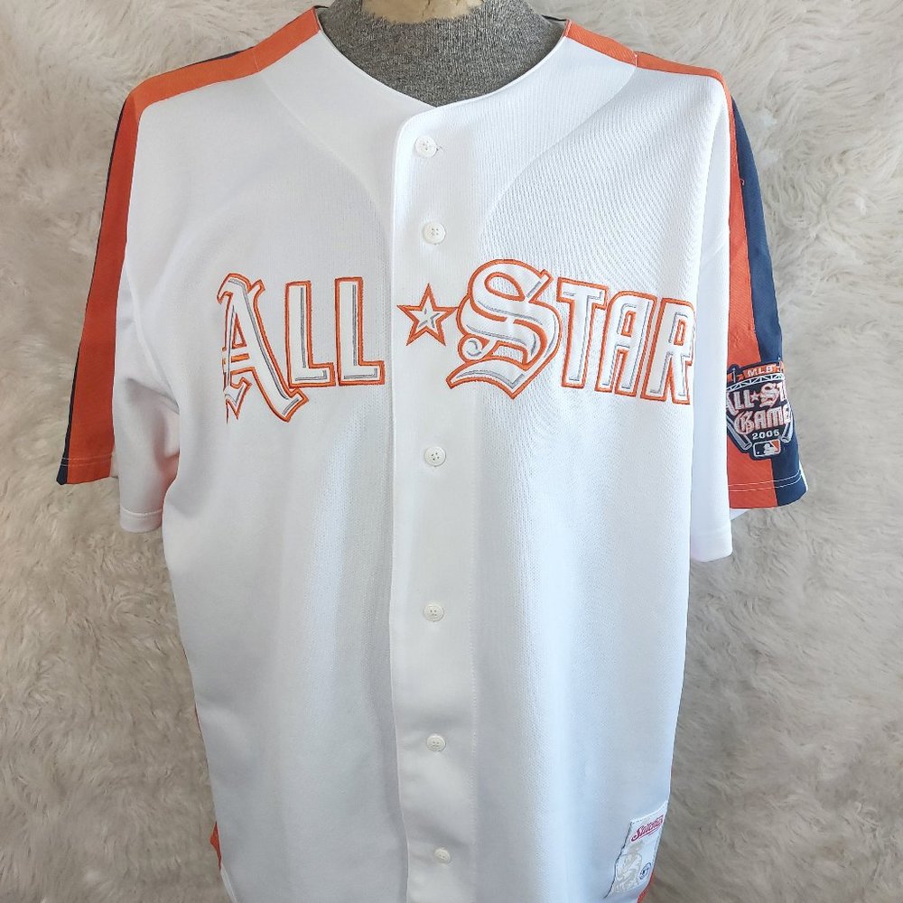 Vintage 2005 Stitches All Start Game Detroit Tigers Baseball Jersey Size XL